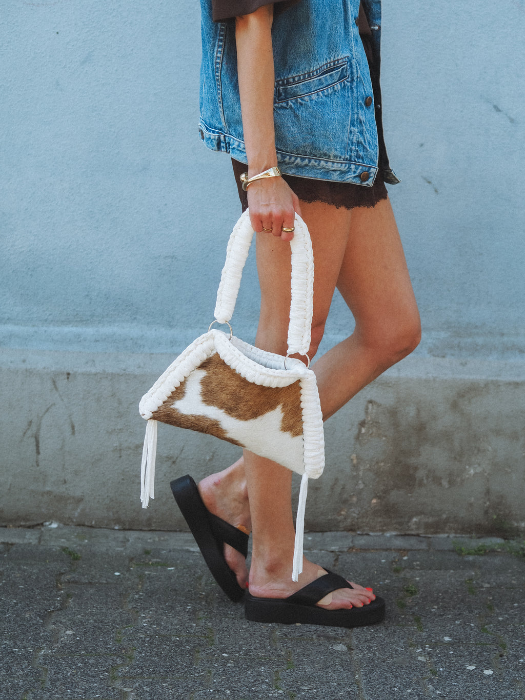 COW BAG BROWN/WHITE