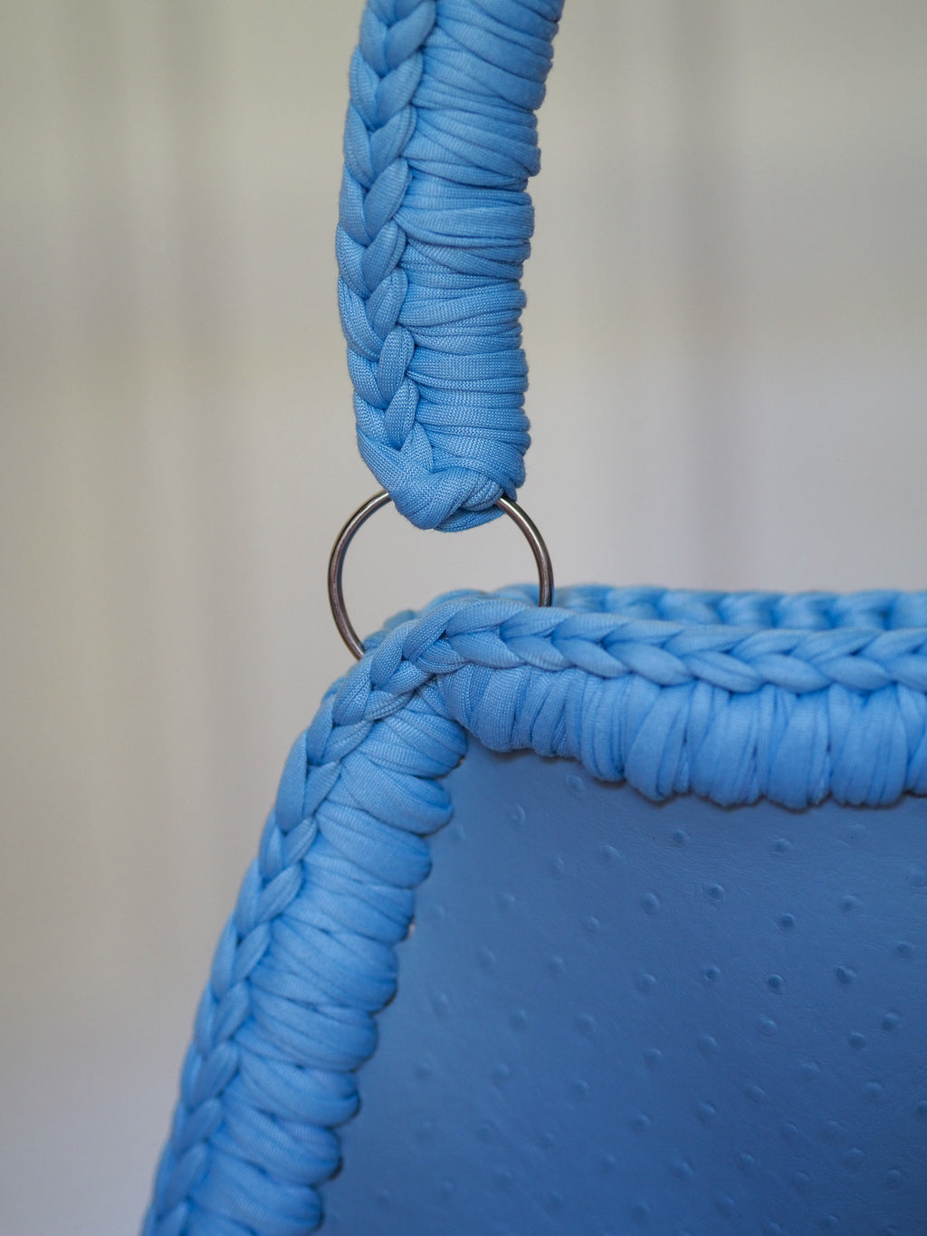 Blue Diva - Leather Crochet Bag