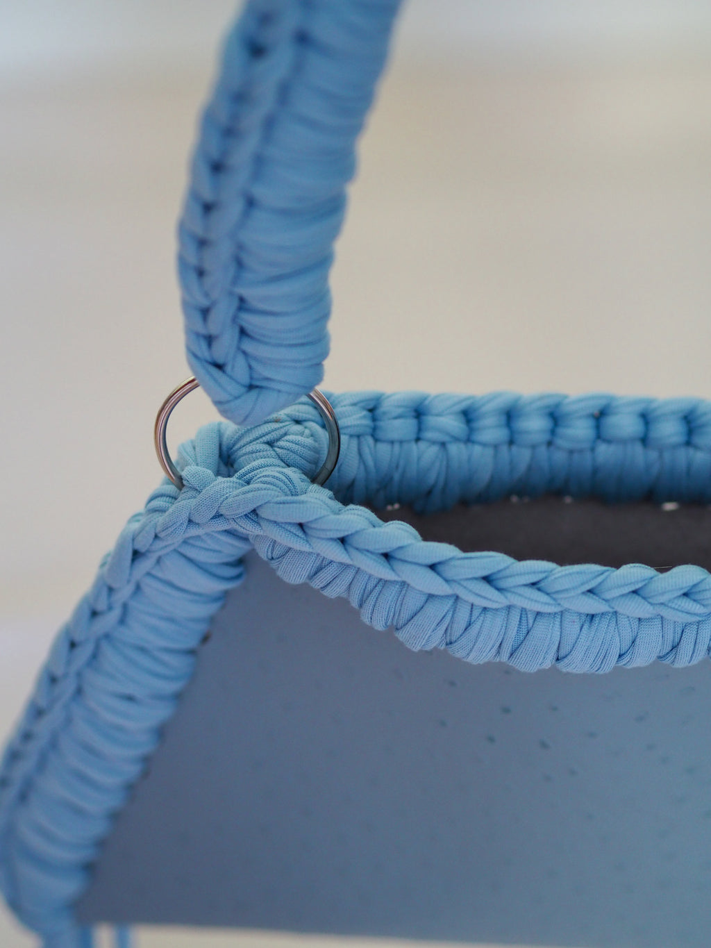 Blue Diva - Leather Crochet Bag