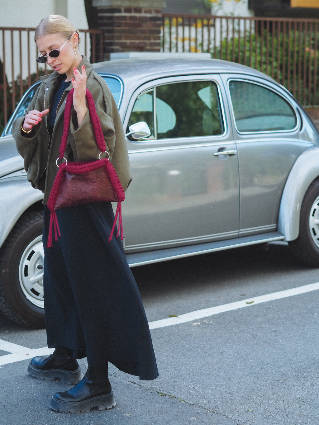 Lady Ferrari - Leather Crochet Bag